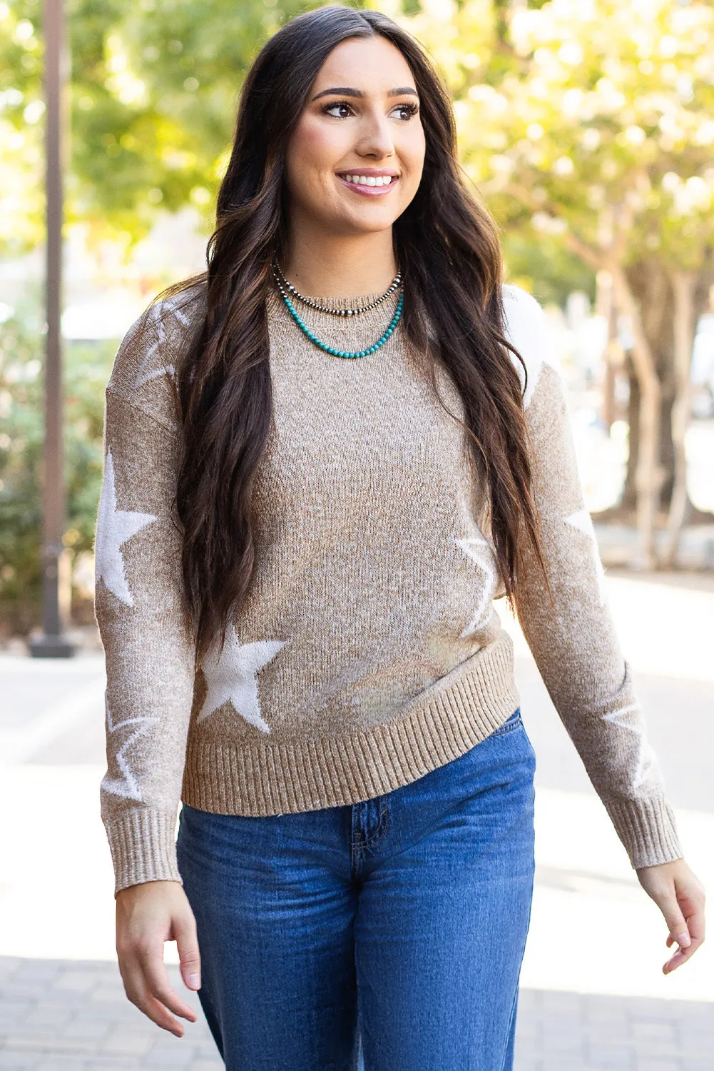 Alani Star Pattern Sweater