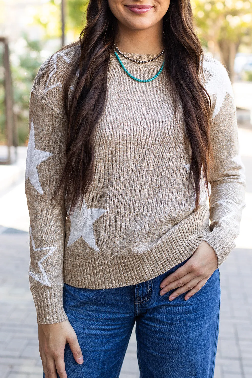 Alani Star Pattern Sweater