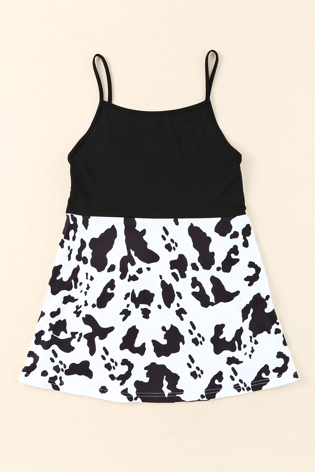 Animal Print Color Block Cami