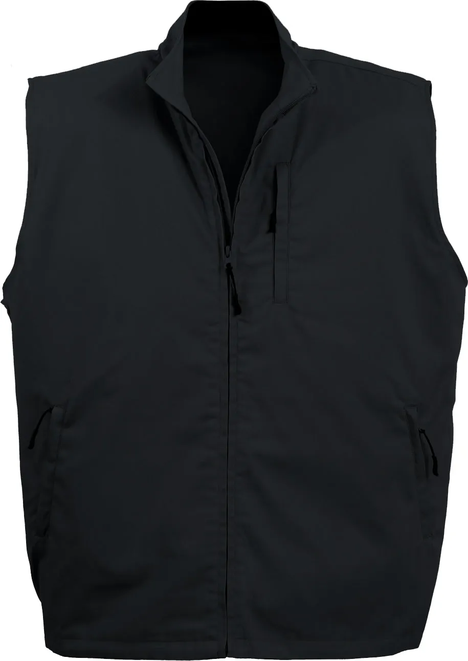 Black Tactical Concealed Carry Undercover Travel Vest