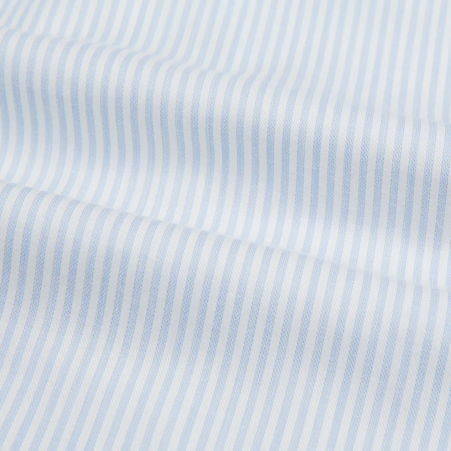 Blue and White Pencil Stripe Cashmerello Mayfair Shirt