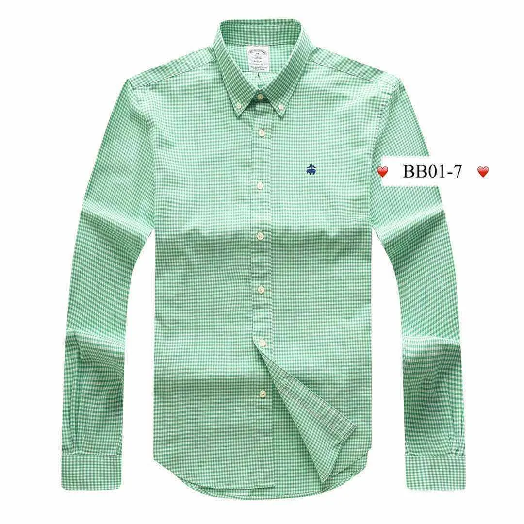 Brooks Brothers Regent Cotton Long Sleeve Shirt- Green