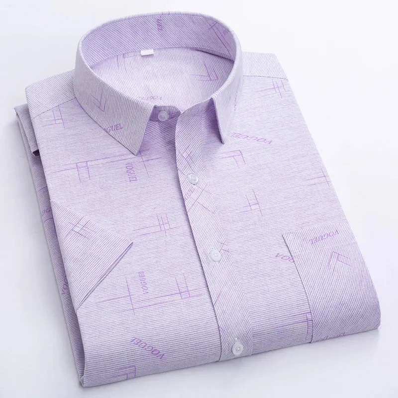 Business wrinkle-resistant short-sleeved shirt men's formal casual