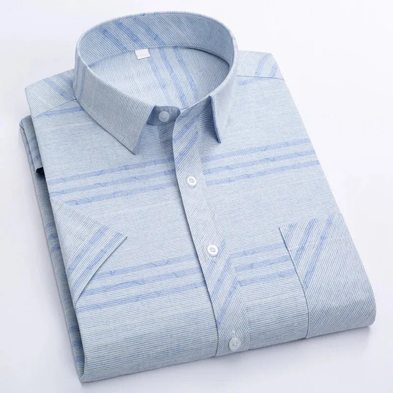 Business wrinkle-resistant short-sleeved shirt men's formal casual