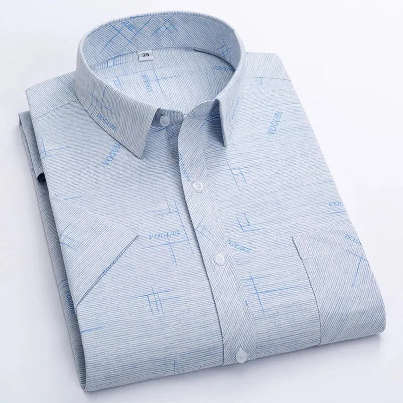 Business wrinkle-resistant short-sleeved shirt men's formal casual