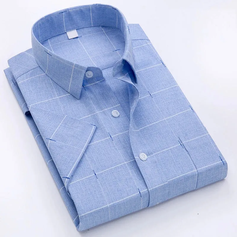 Business wrinkle-resistant short-sleeved shirt men's formal casual