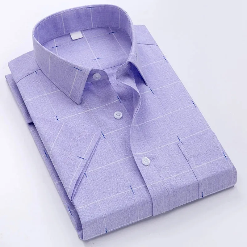 Business wrinkle-resistant short-sleeved shirt men's formal casual