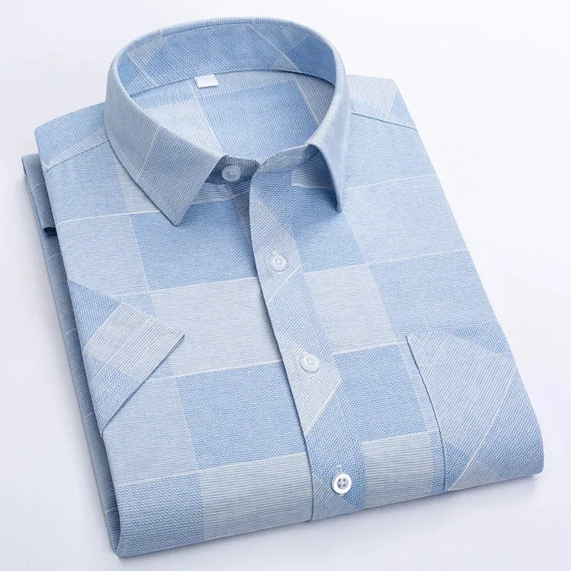 Business wrinkle-resistant short-sleeved shirt men's formal casual