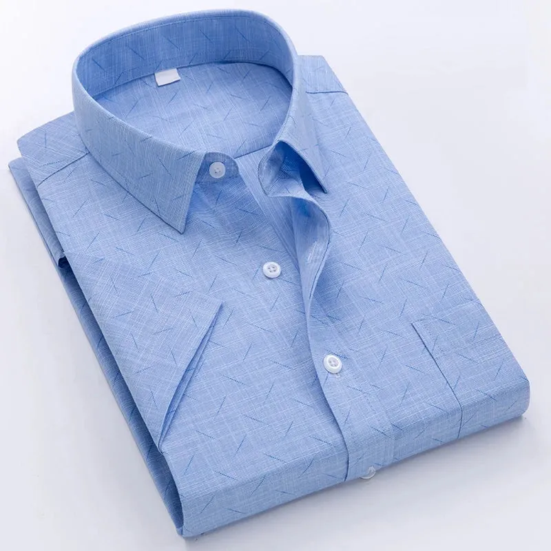 Business wrinkle-resistant short-sleeved shirt men's formal casual