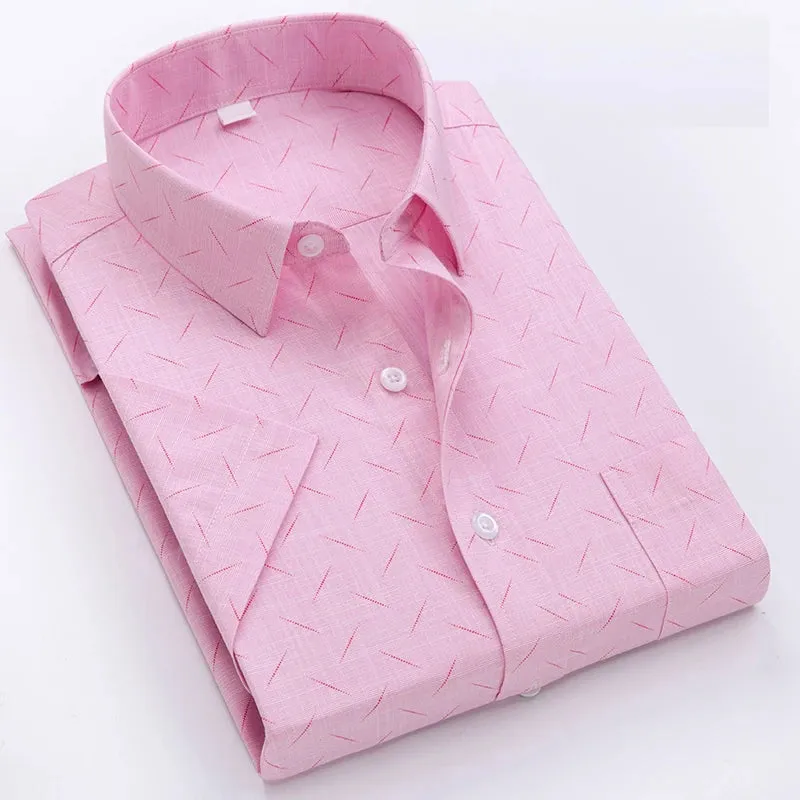 Business wrinkle-resistant short-sleeved shirt men's formal casual