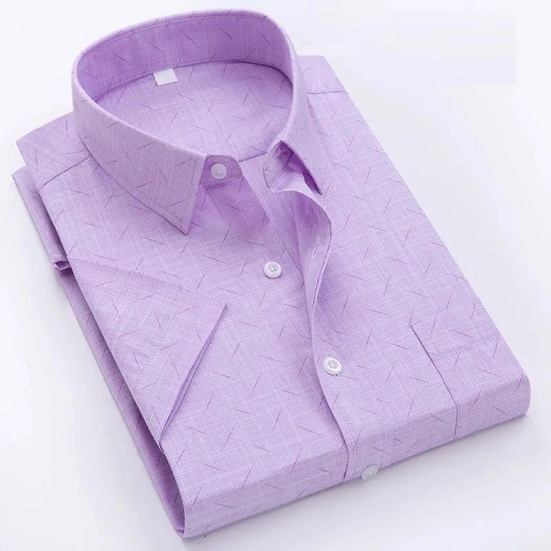 Business wrinkle-resistant short-sleeved shirt men's formal casual