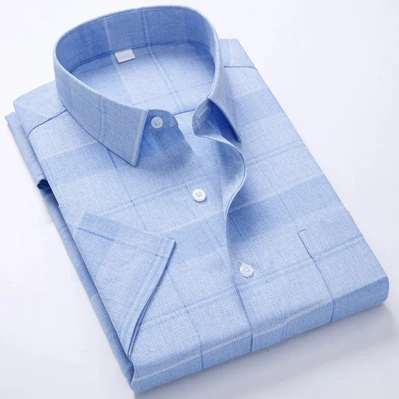 Business wrinkle-resistant short-sleeved shirt men's formal casual