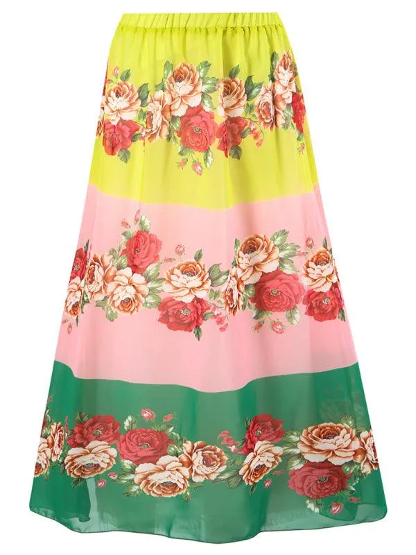 Chic Floral Swim Skirt - Stylish Summer Beachwear Ensemble