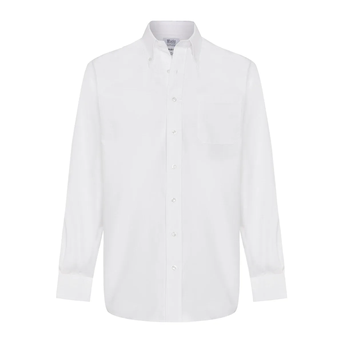 Classic Fit Button Down Oxford Shirt in White