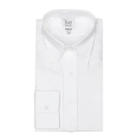 Classic Fit Button Down Oxford Shirt in White