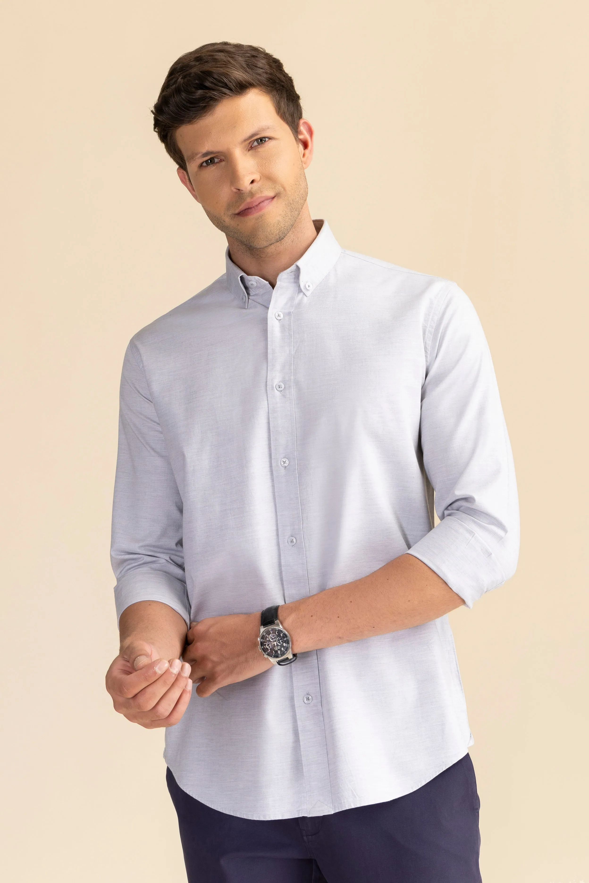 Clifton Shirt Stretch Melange Shirt