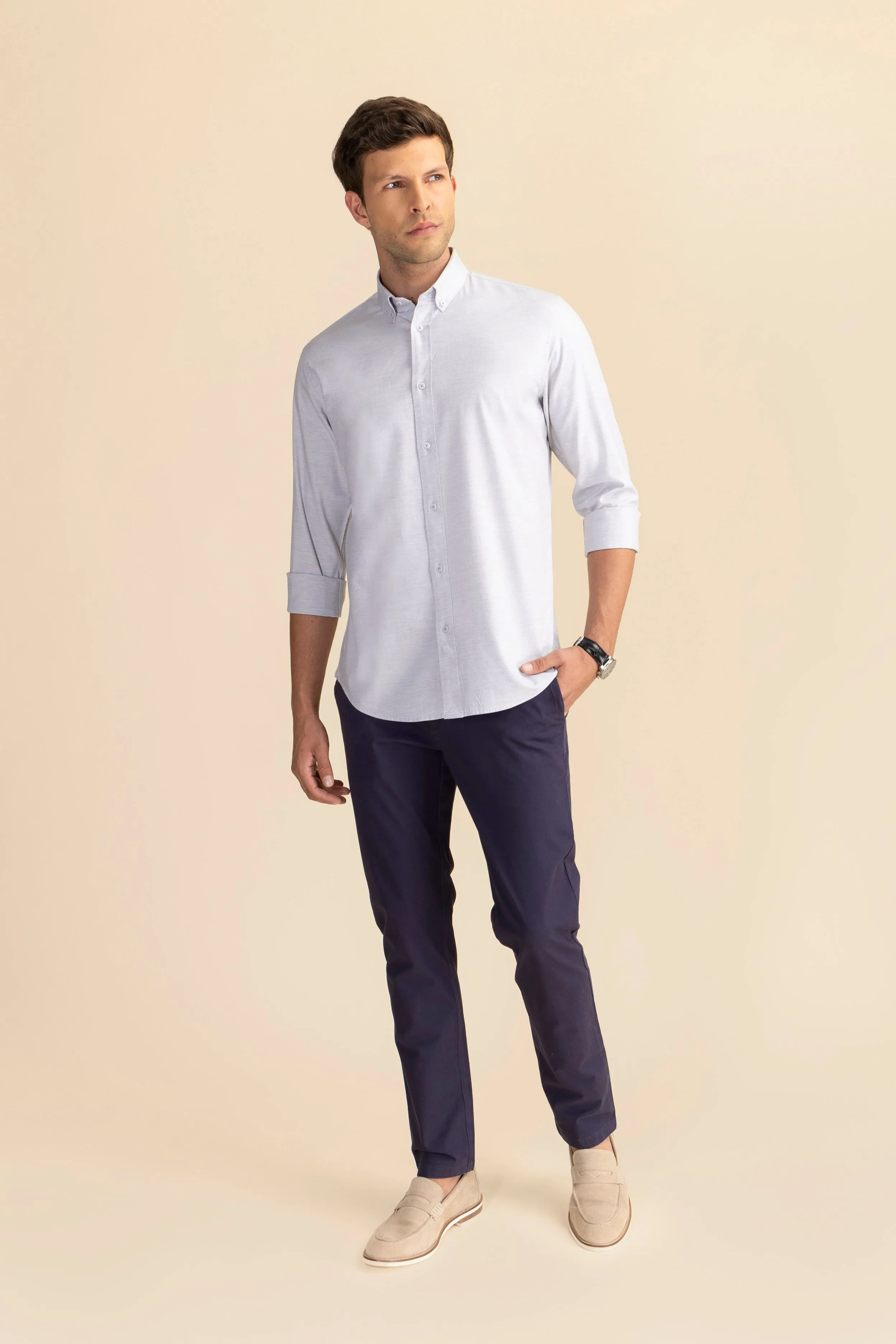 Clifton Shirt Stretch Melange Shirt