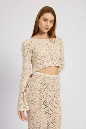 Crochet Bell Sleeve Top