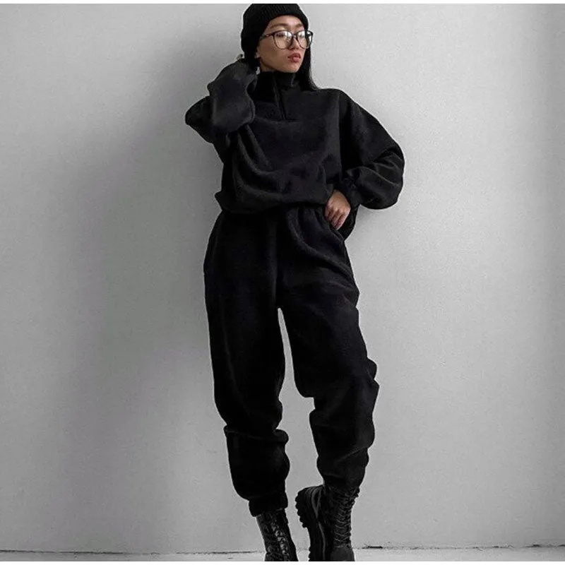 Ivyshape | Black Jogging Suit for Women