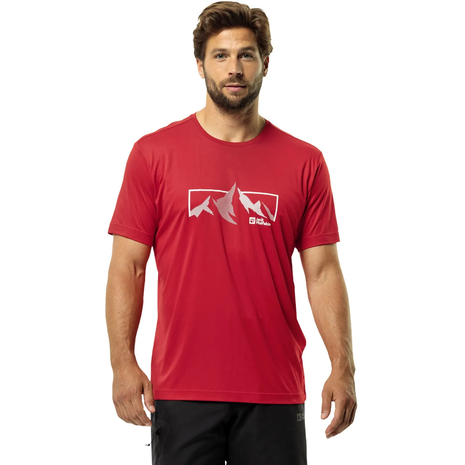 Jack Wolfskin Mens Peak Graphic Short Sleeve T-Shirt