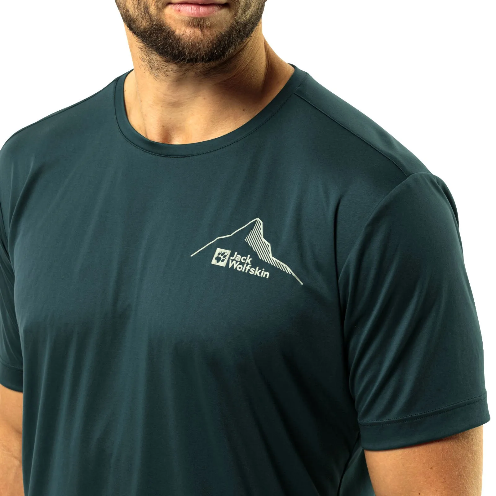 Jack Wolfskin Mens Peak Graphic Short Sleeve T-Shirt