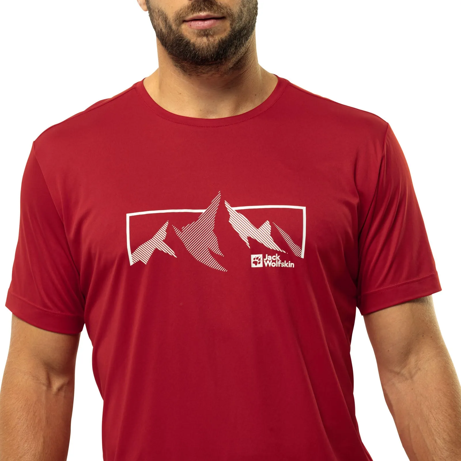 Jack Wolfskin Mens Peak Graphic Short Sleeve T-Shirt