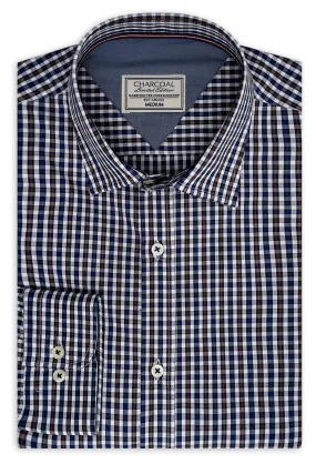 LIMITED EDITION SHIRTS BLUE BROWN WHITE CHECK