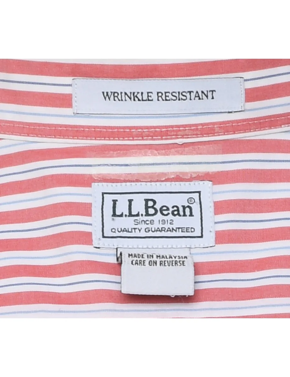 L.L. Bean Striped Smart Shirt - M