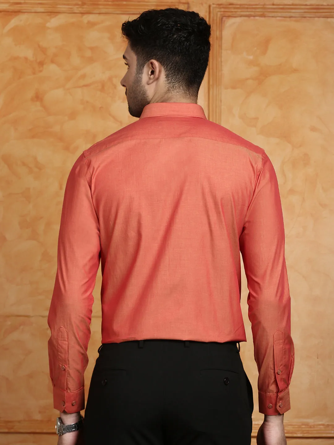 Men 100% Cotton Shirt Copper G105