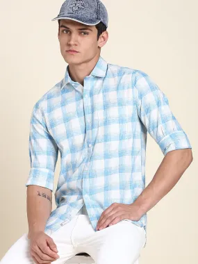 Men's Blue Checkered Shirts