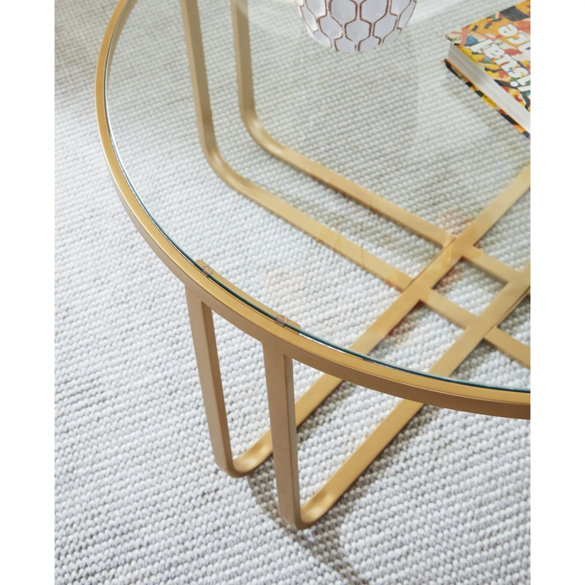 Milloton 3 Pack Tables - Gold