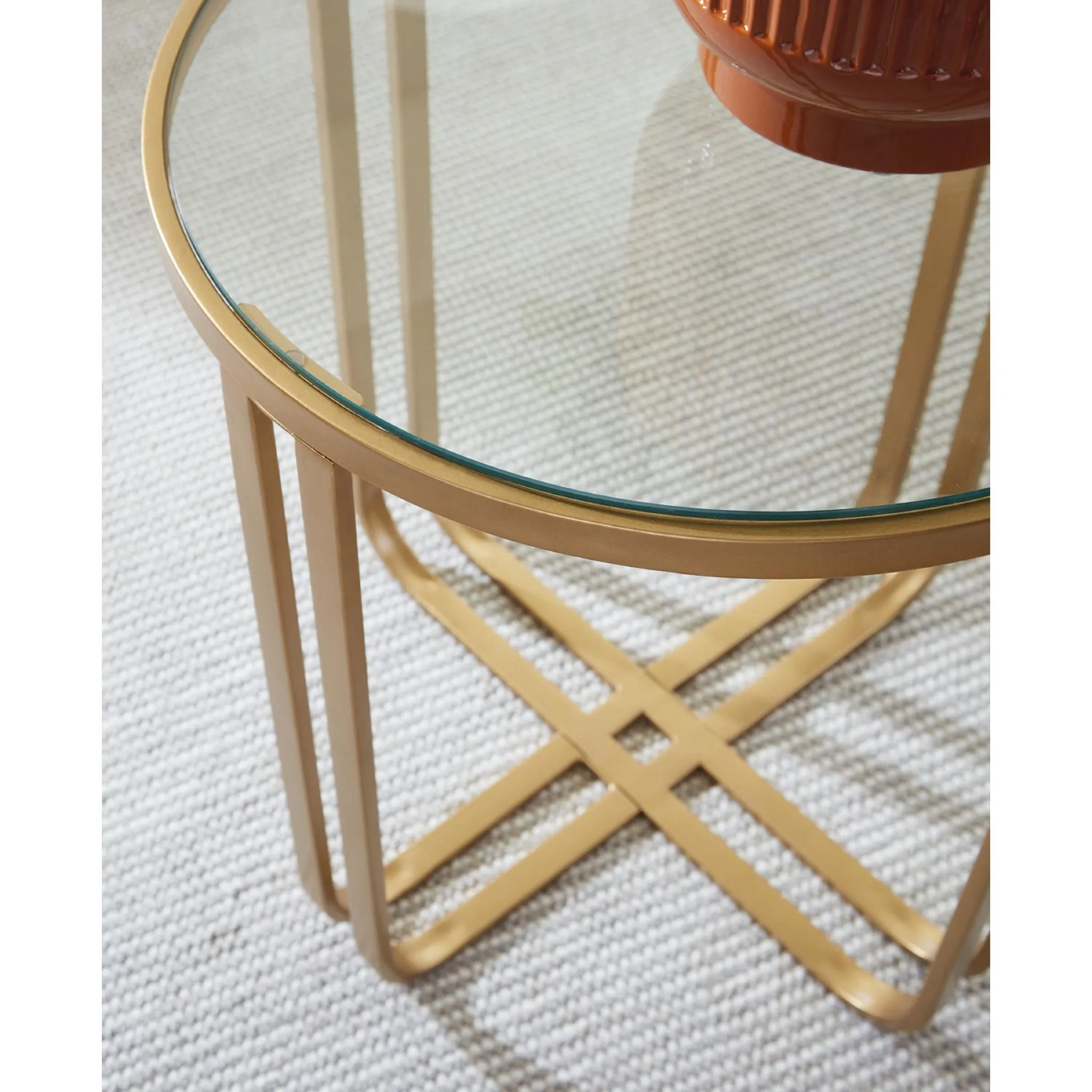 Milloton 3 Pack Tables - Gold