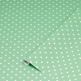 Mint Polka Dot Vinyl (450mm/2m, Self-Adhesive)