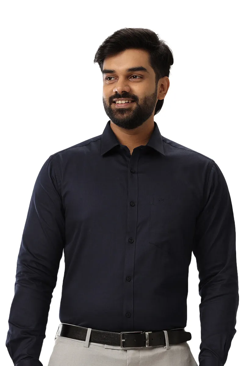 Monti - Navy Formal Shirts for Men | Ariser