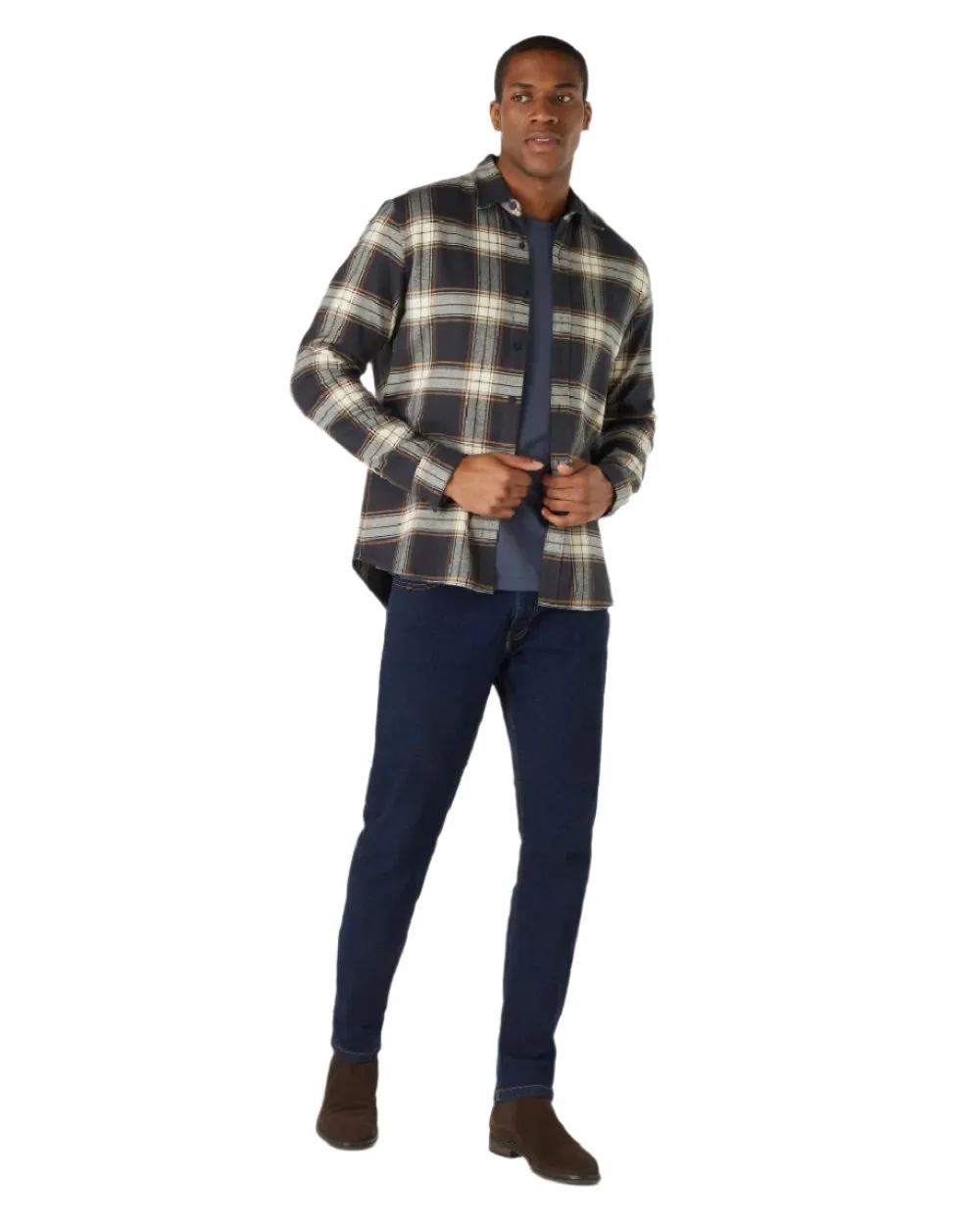 Musto Mens Long Sleeve Plaid Shirts