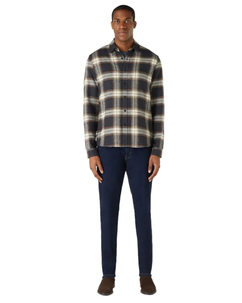 Musto Mens Long Sleeve Plaid Shirts