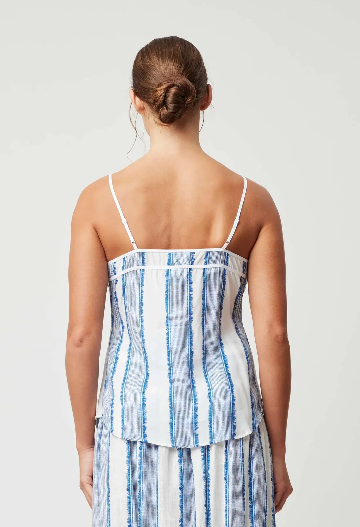 Panama Stripe Viscose Cami