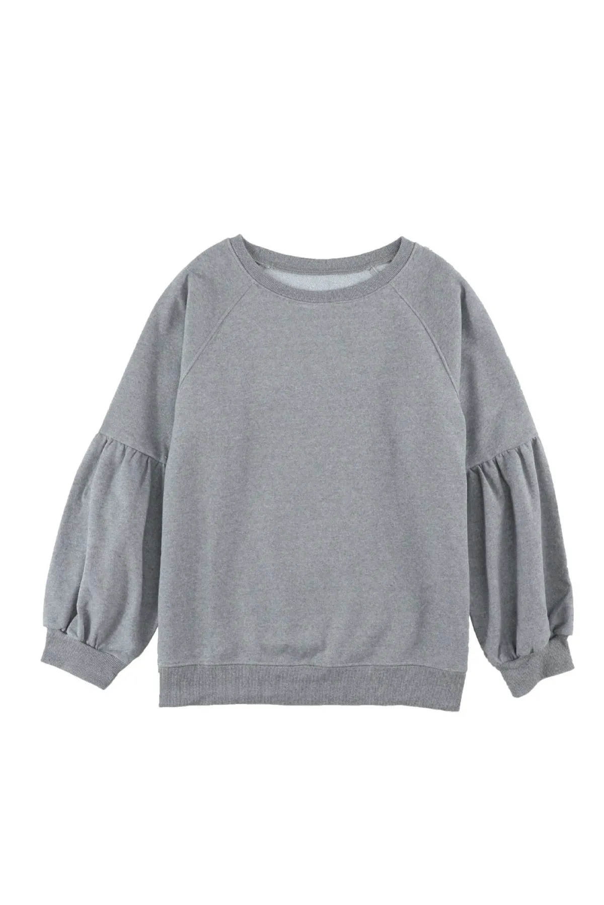 Raglan Patchwork Sleeve Pullover Sweatshirt