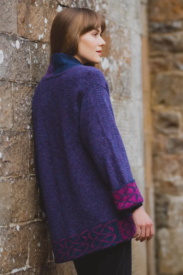 Skye Jacket in Grape Merino Wool