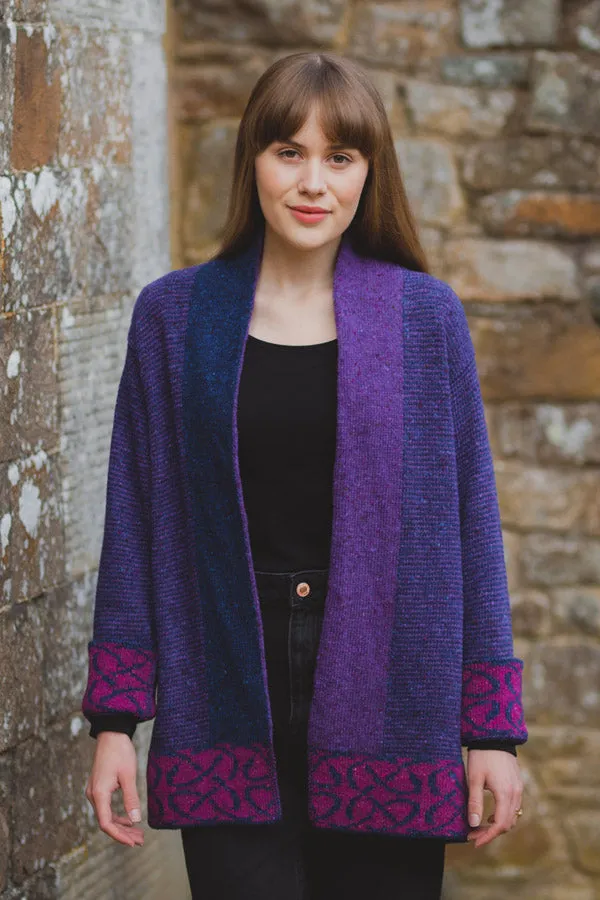 Skye Jacket in Grape Merino Wool