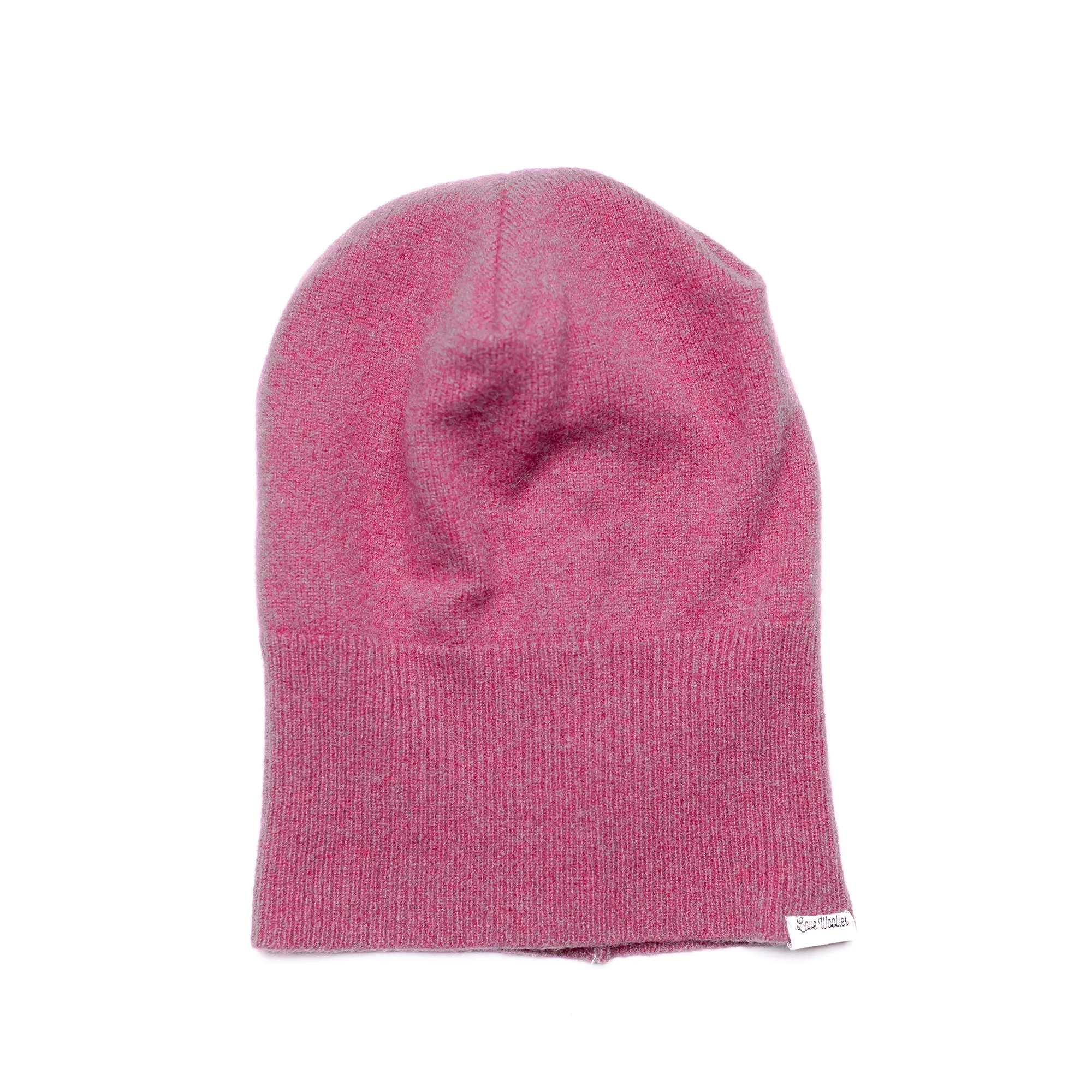 Sweater Slouch Beanie | Dark Pink