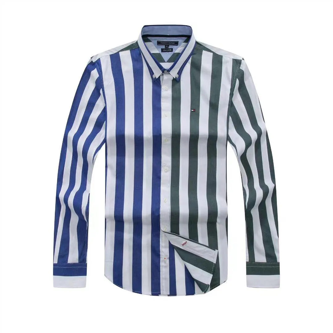 Tommy Hilfiger Trio Colored Bold Stripe Designed Long Sleeve Shirt