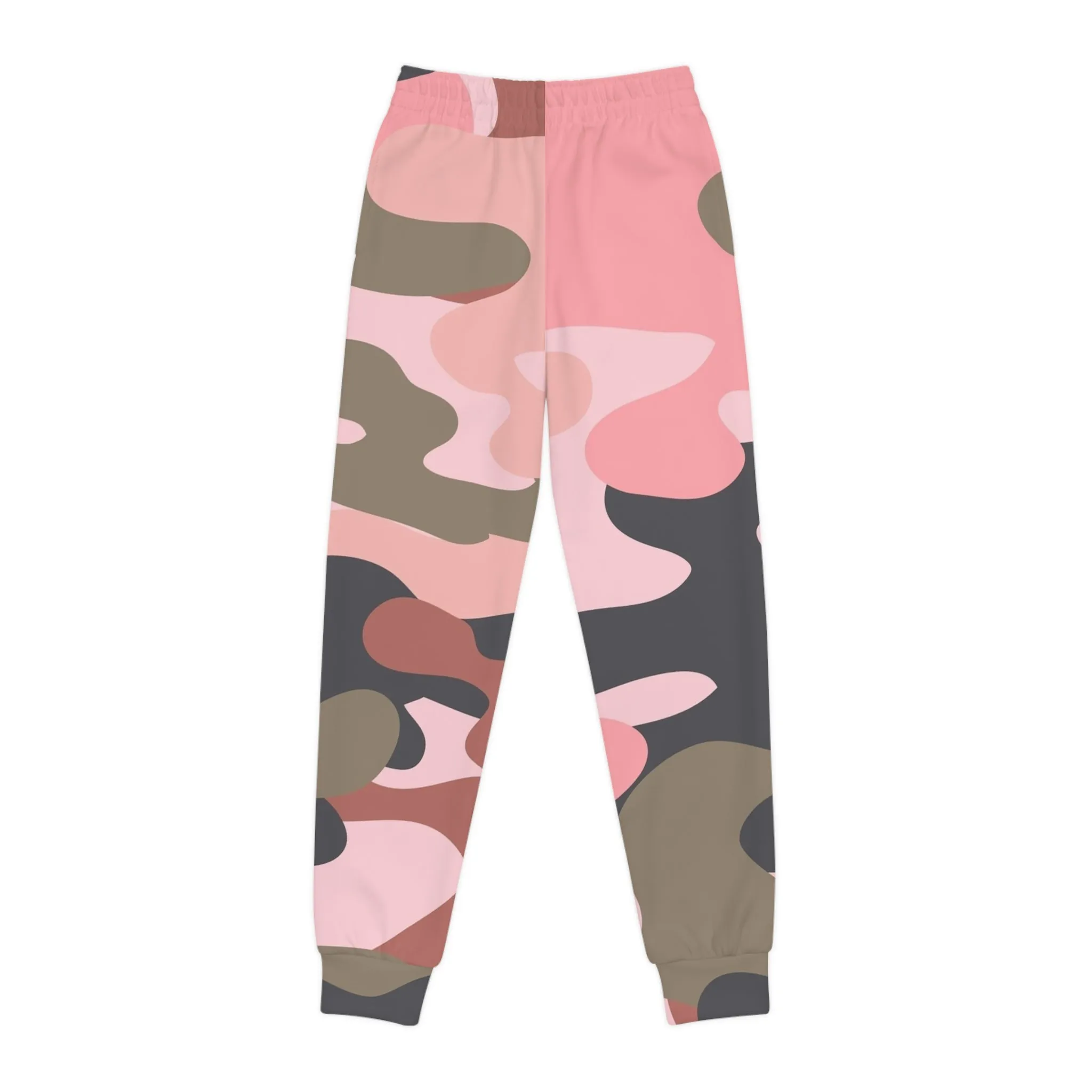 Trendy Pink Camo Youth Joggers - Comfortable & Stylish Athletics Pants for Kids