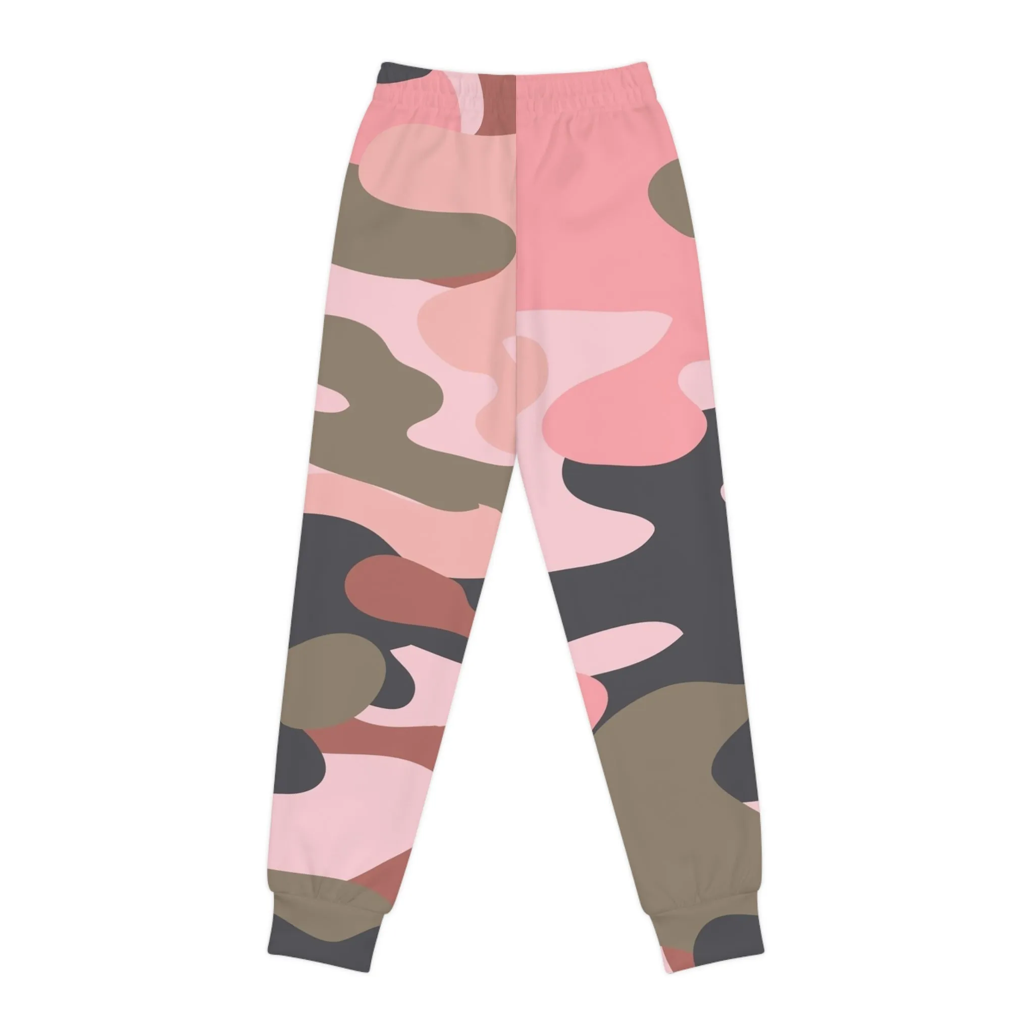 Trendy Pink Camo Youth Joggers - Comfortable & Stylish Athletics Pants for Kids