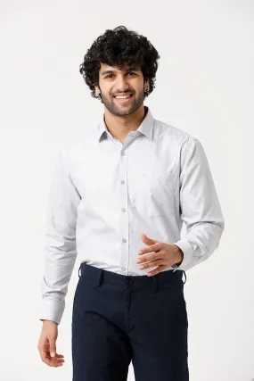 Tuscany - Salt Blue Formal Shirts for Men | Ariser